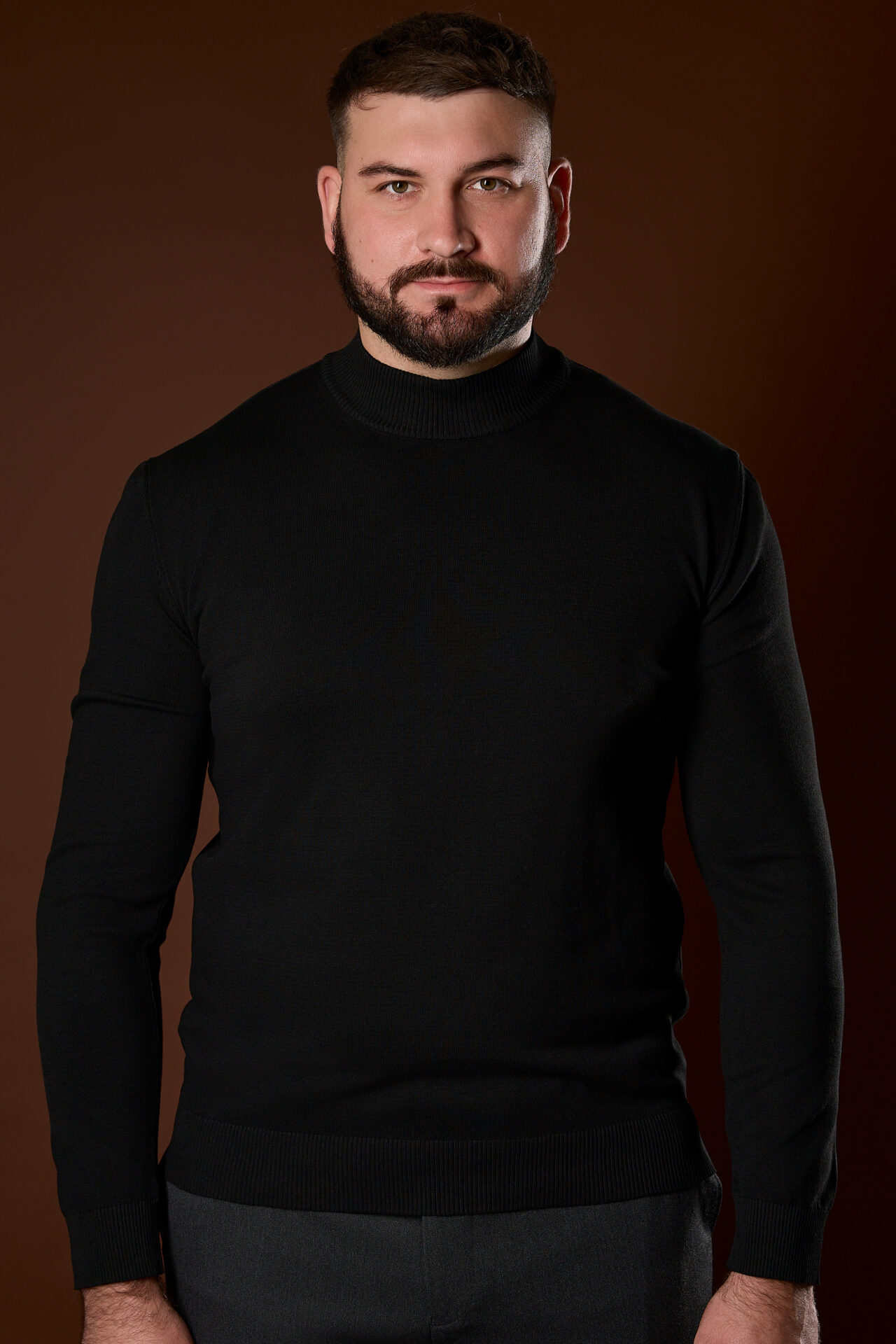 Big Size bomber jacket in blue Italian cashmere with a detachable collar